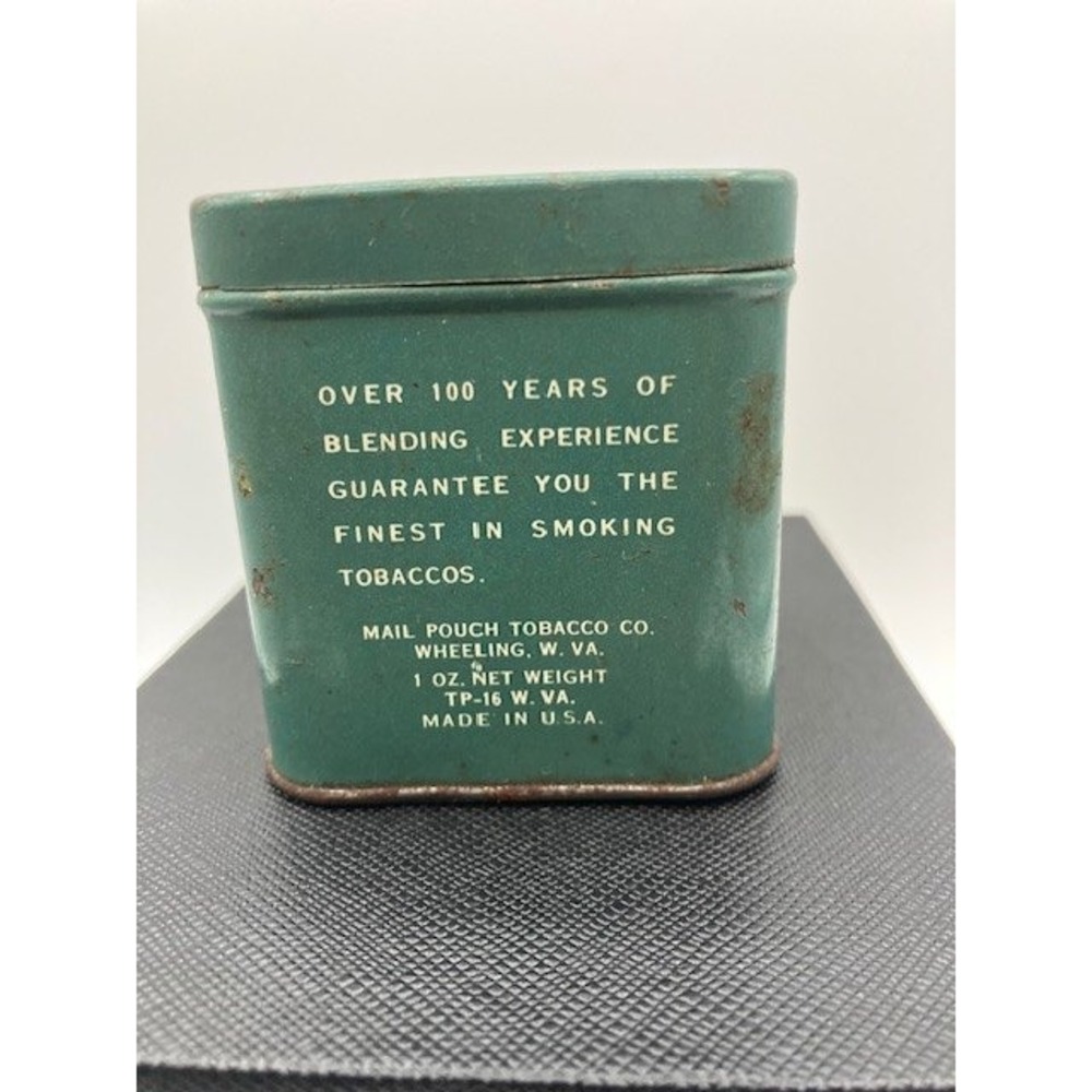 Greenbrier Tobacco Tin Kentucky Club Vintage USA 2.5" Height Green - Picture 3 of 7